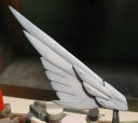 Wing (painted black and shaded white again)